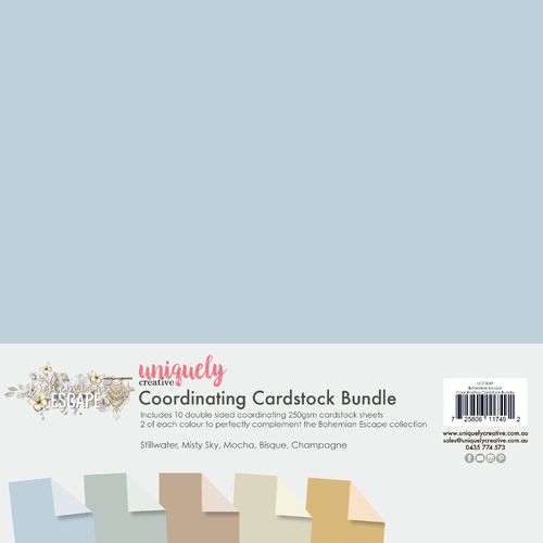 Uniquely Creative Bohemian Escape Coordinating Cardstock Bundle