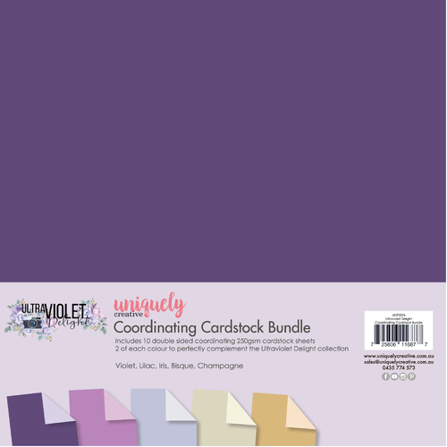 Uniquely Creative Ultraviolet Delight Coordinating Cardstock Bundle