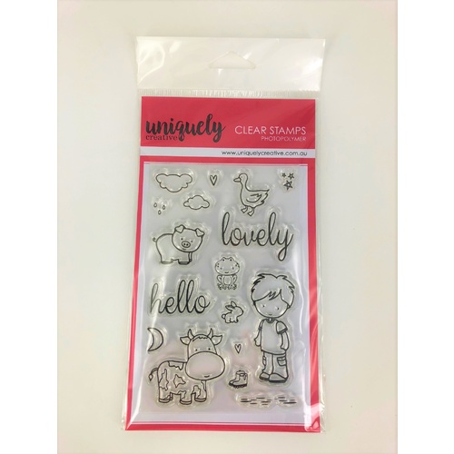 Uniquely Creative Photopolymer Stamp Hello Lovely