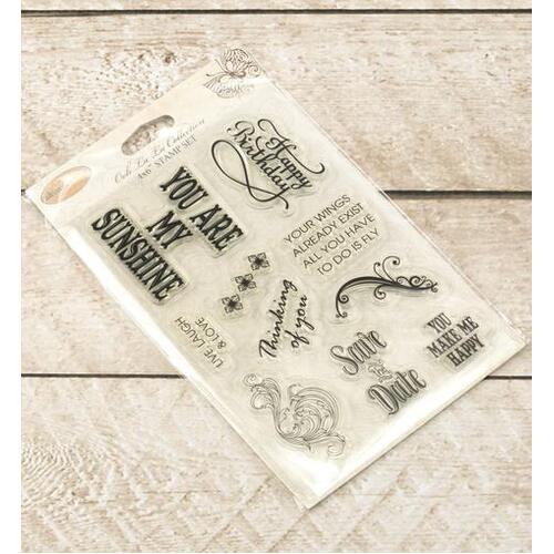 Ultimate Crafts Sunshine Flourishes Stamp Set