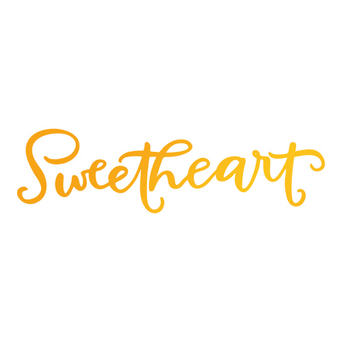 Ultimate Crafts Hotfoil Stamp Sweet Sentiments Sweetheart