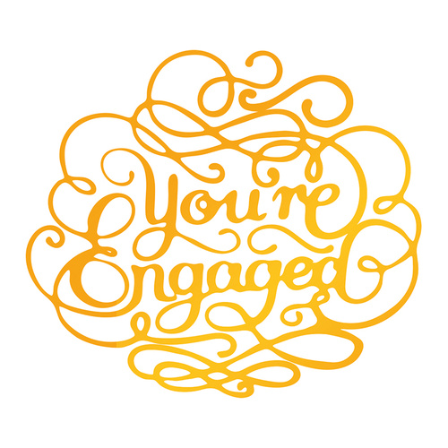 Ultimate Crafts Hotfoil Stamp Classic Sentiments You're Engaged