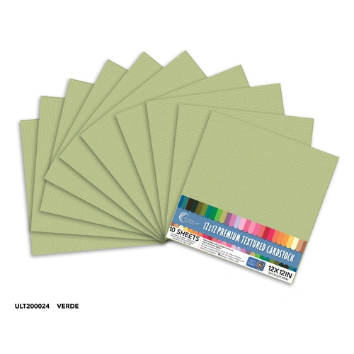 Couture Creations Cardstock - Verde 12x12" 10pk
