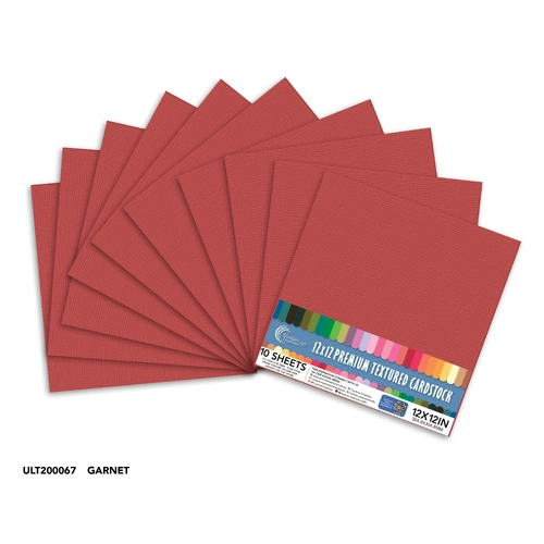 Couture Creations Cardstock - Garnet 12x12" 10pk 