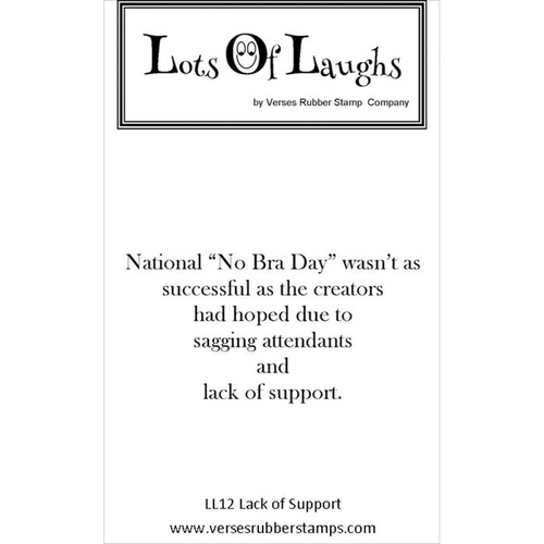 Lots Of Laughs Stamp by Verses Lack Of Support 