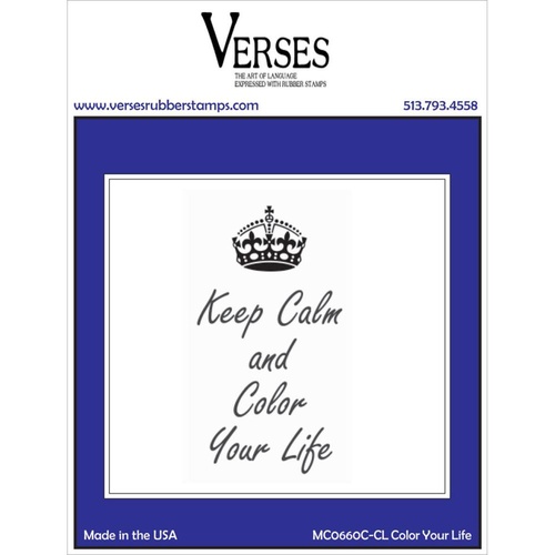 Verses Cling Rubber Stamp Color Your Life 