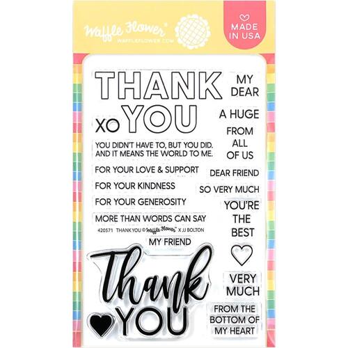 Waffle Flower Thank You Clear Stamp