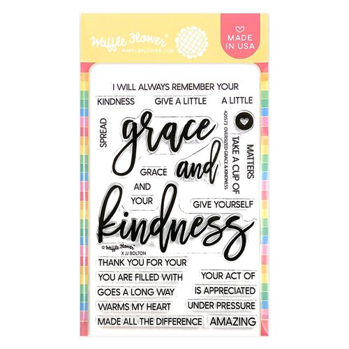 Waffle Flower Oversized Grace and Kindness Stamp