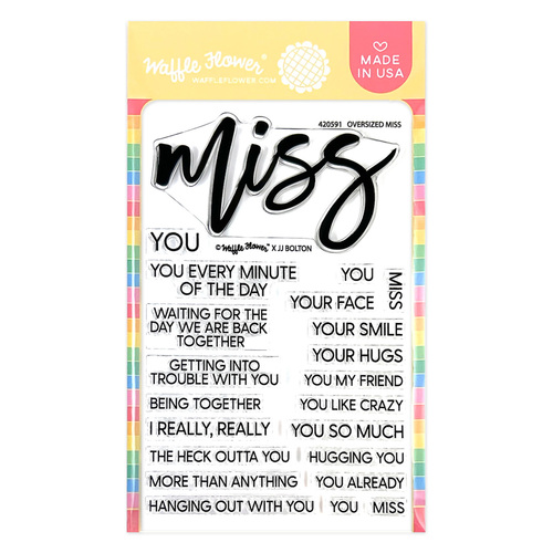 Waffle Flower Oversized Miss Stamp Set