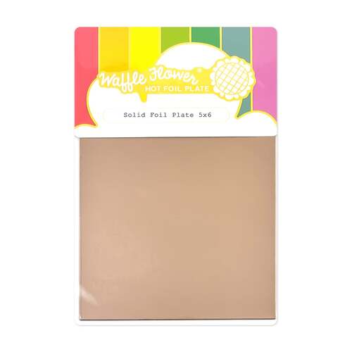 Waffle Flower Solid Foil Plate