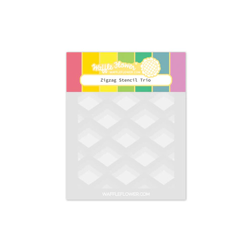 Waffle Flower Zigzag Stencil Trio