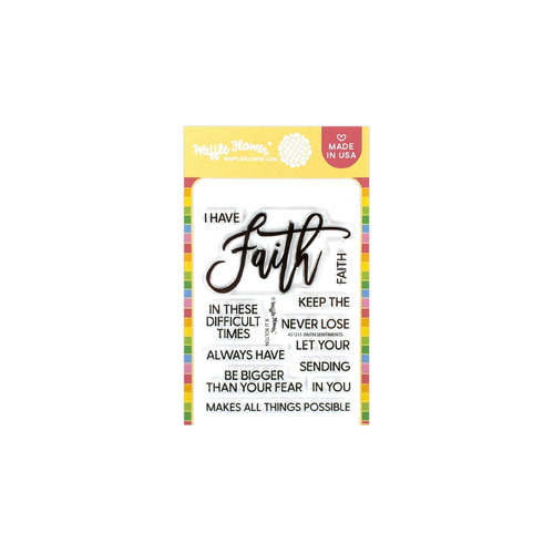 Waffle Flower Faith Sentiments Stamp Set
