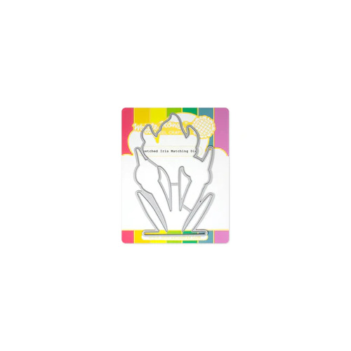 Waffle Flower Sketched Iris Matching Die