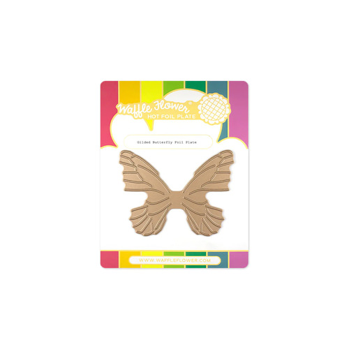 Waffle Flower Gilded Butterfly Foil Plate