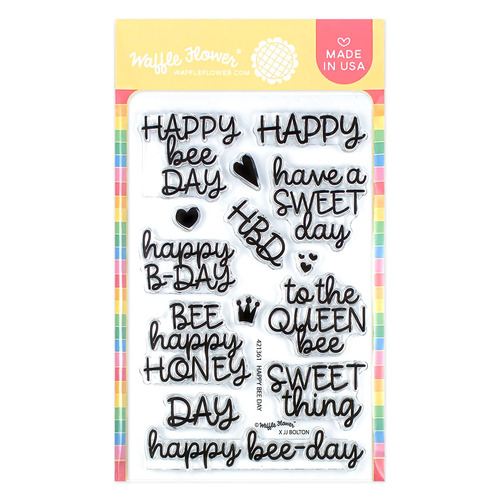 Waffle Flower Happy Bee Day Stamp Set