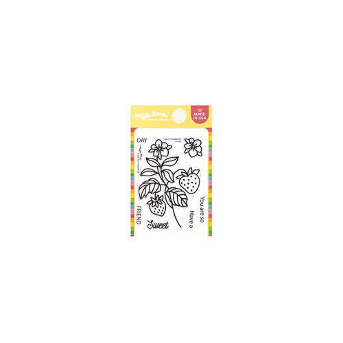 Waffle Flower Sweet Strawberry Stamp Set