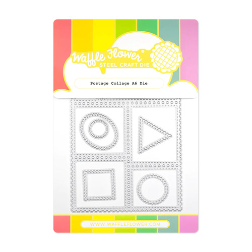Waffle Flower Postage Collage A6 Die