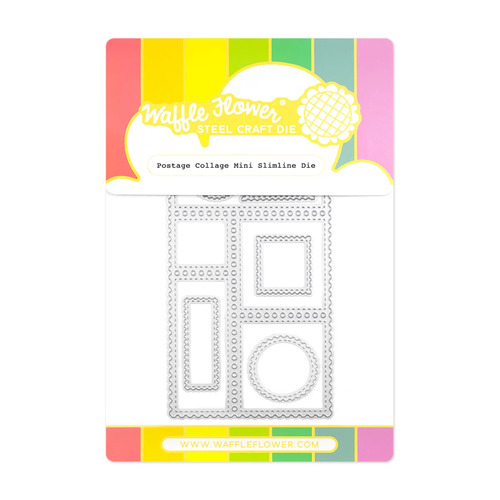 Waffle Flower Postage Collage Mini Slimline Die