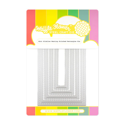 Waffle Flower Mini Slimline Stitched Rectangles Die