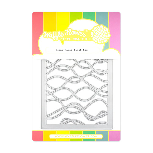 Waffle Flower Happy Waves Panel Die