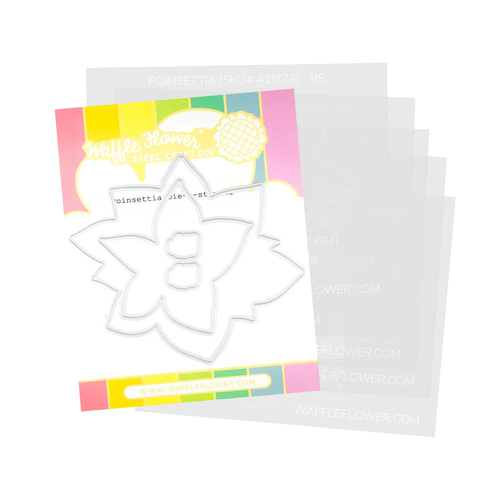 Waffle Flower Poinsettia Die-n-Stencil