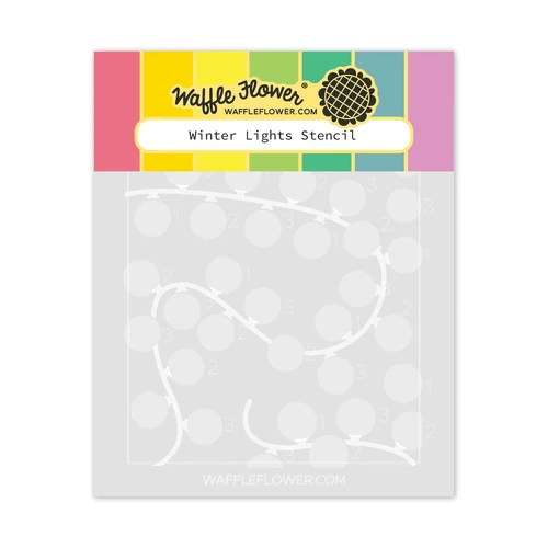Waffle Flower Winter Lights Stencil