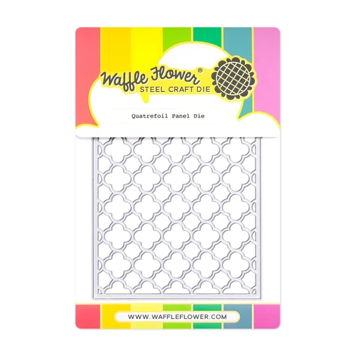 Waffle Flower Quatrefoil Panel Die