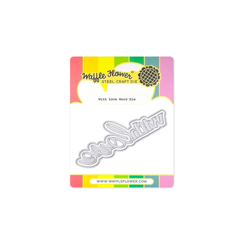 Waffle Flower With Love Word Die
