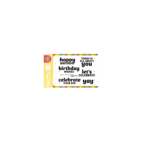 Waffle Flower Happy Birthday Stamp Set