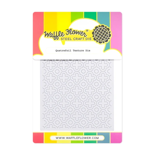 Waffle Flower Quatrefoil Texture Die