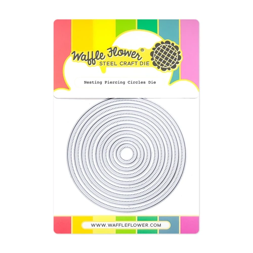 Waffle Flower Nesting Piercing Circles Die