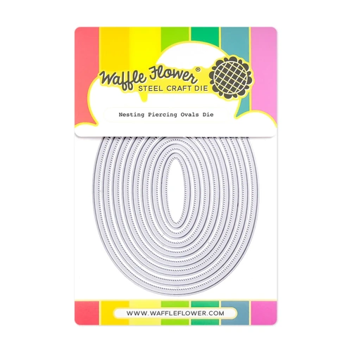 Waffle Flower Nesting Piercing Ovals Die
