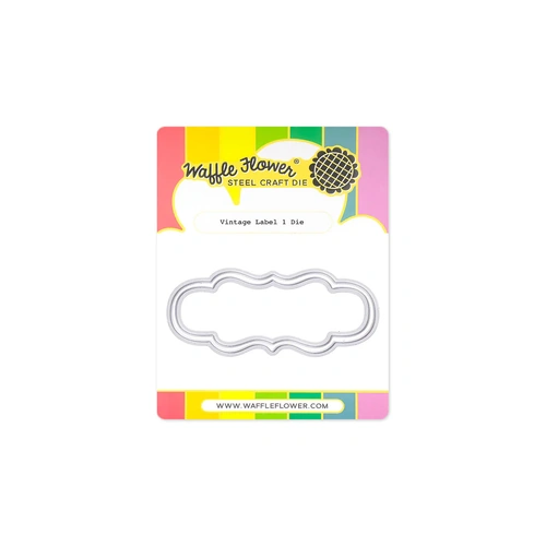 Waffle Flower Vintage Label 1 Die