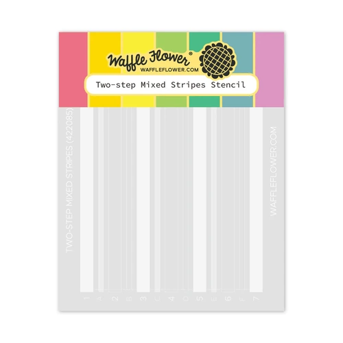 Waffle Flower Two-Step Mixed Stripes Stencils
