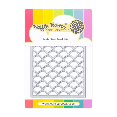 Waffle Flower Jolly Wave Panel Die