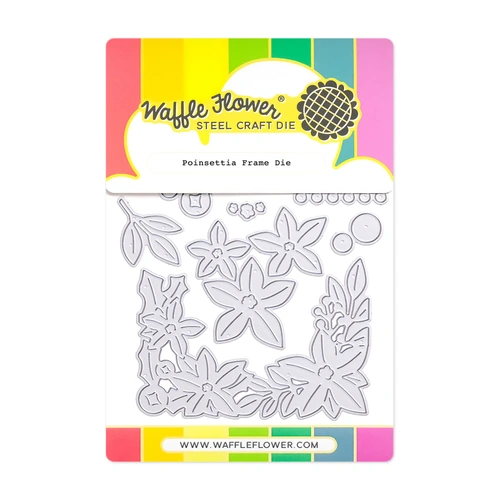 Waffle Flower Poinsettia Frame Die