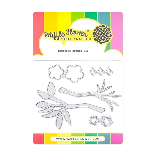 Waffle Flower Hibiscus Branch Die