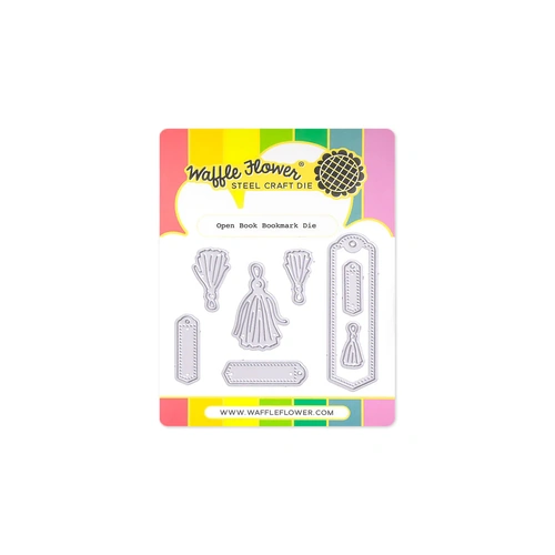 Waffle Flower Open Book Bookmark Die