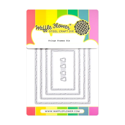Waffle Flower Fringe Frames Die