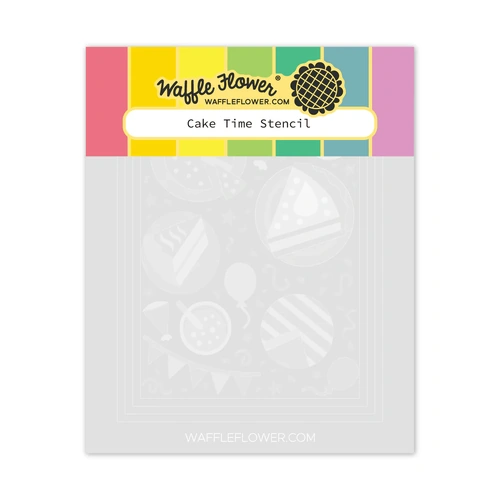 Waffle Flower Cake Time Stencil