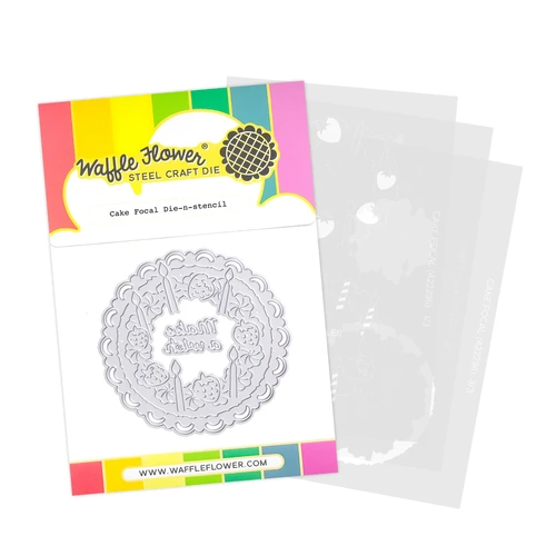 Waffle Flower Cake Focal Die-n-Stencil