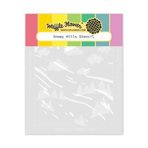 Waffle Flower Snowy Hills Stencil