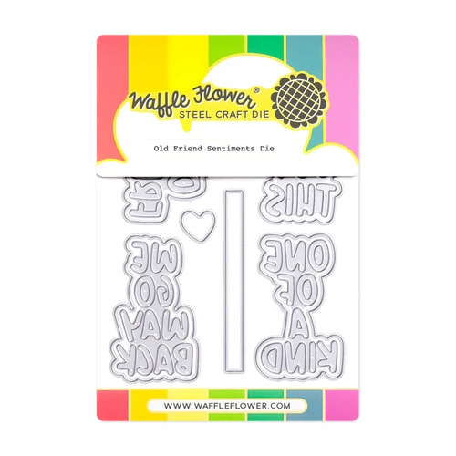 Waffle Flower Old Friend Sentiments Die