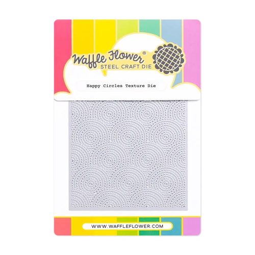 Waffle Flower Happy Circles Texture Die