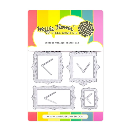 Waffle Flower Postage Collage Frames Die