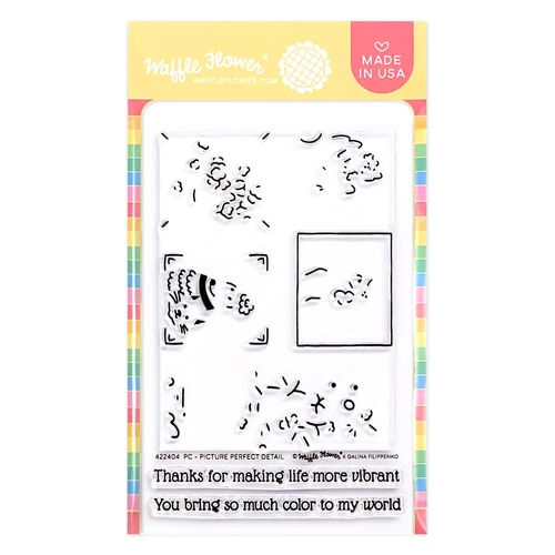Waffle Flower Postage Collage Picture Perfect Detail Stamp