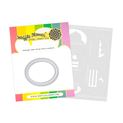 Waffle Flower Postage Cake Slice Die-n-Stencil [PROMO ITEM]