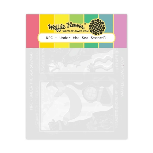 Waffle Flower Nesting Postage Collage Under the Sea Stencil