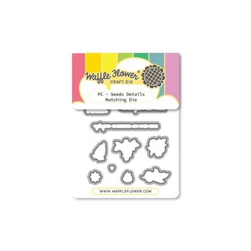 Waffle Flower Postage Collage Seeds Details Matching Die