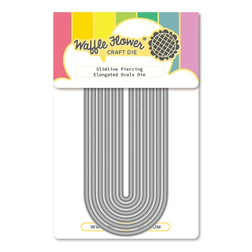 Waffle Flower Slimline Piercing Elongated Ovals Die